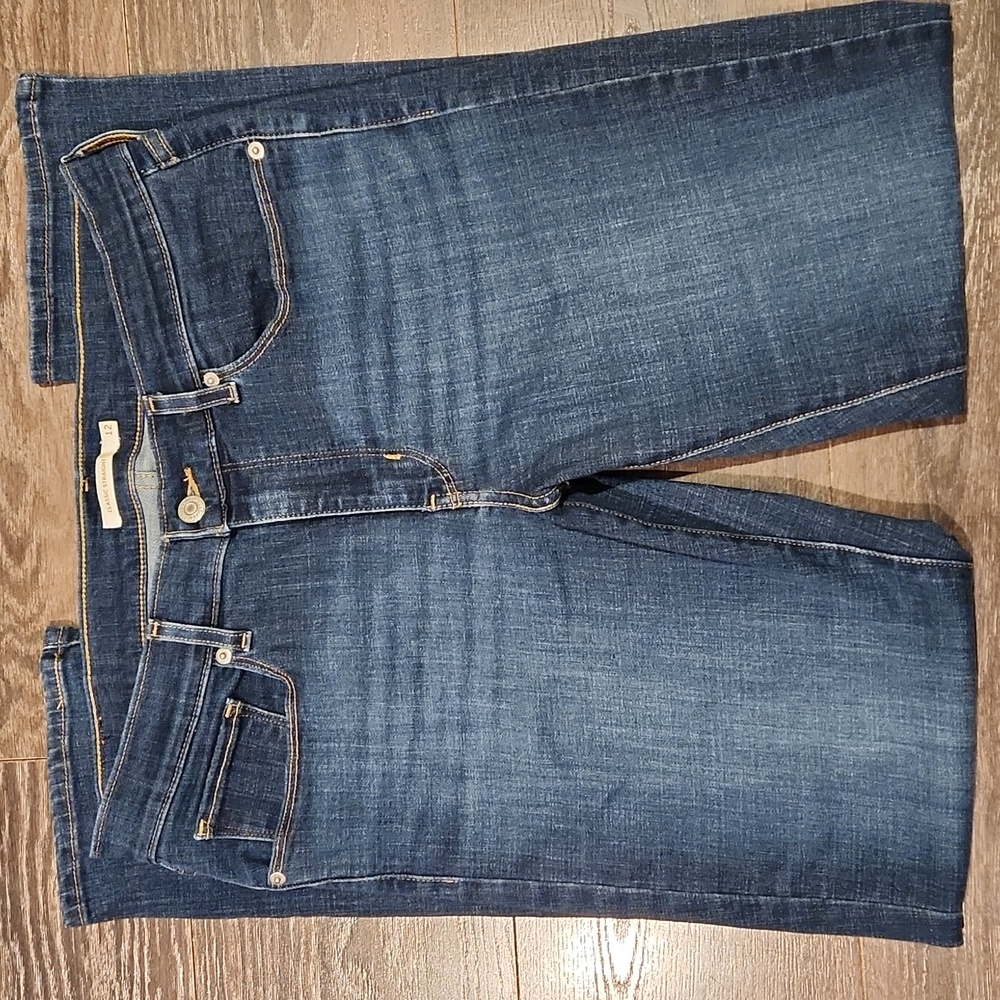 Levi's Women's Straight Leg Jeans - Dark Blue 12 (Long)